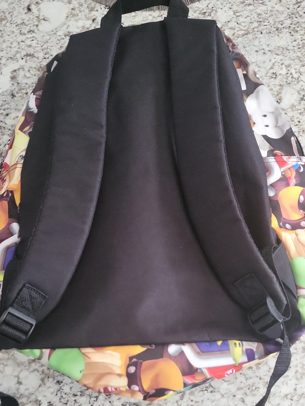 Super Mario Characters Printed Backpack - Colorful Arcade Design